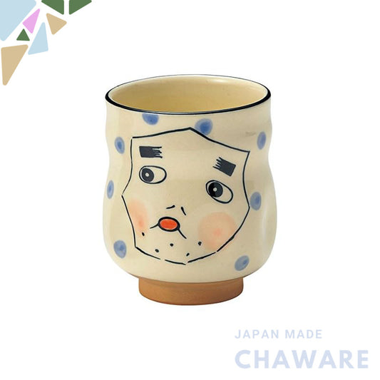 【made in japan】
Minoyaki Sushi Tea Cup "Hyottoko" W20261 - Traditional Japanese ceramic, perfect for enjoying sushi and 