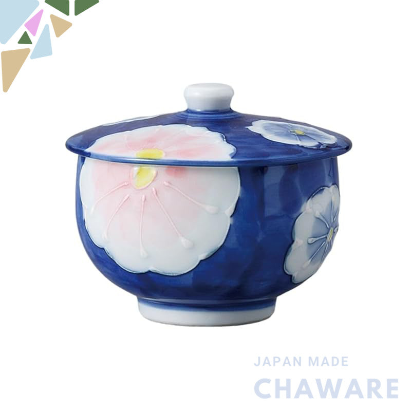 【made in japan】
Ale-net Tea Cup Set with Lid, Japanese Mino Ware, Compatible with Dishwasher and Microwave, Unique Chrys