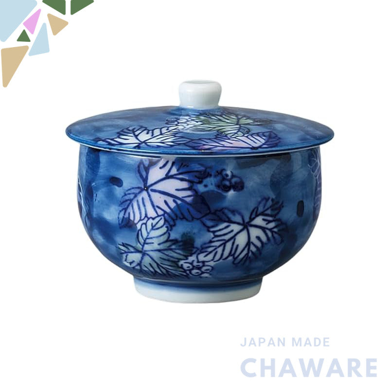 【made in japan】
Ale-net Ceramic Tea Cup Set with Lid, Matcha Bowl, Yamagudou Style, Dishwasher and Microwave Safe, Mino 