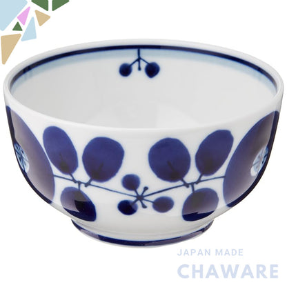 Hakusan Porcelain Dessert Cup in Blue Bloom - Japanese Made, Approximately 10x5.5cm, Hasami Ware, Perfect for Stylish De