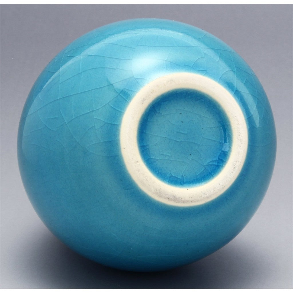【made in japan】
Minoyaki Higashiyama Kiln "Turquoise Blue" Flower Vase - Elegant Ceramic One-Flower Holder, Approx. 12cm Tall, Made in Japan, Perfect for Floral Arrangements, Product Code: 551-0060