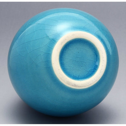 【made in japan】
Minoyaki Higashiyama Kiln "Turquoise Blue" Flower Vase - Elegant Ceramic One-Flower Holder, Approx. 12cm Tall, Made in Japan, Perfect for Floral Arrangements, Product Code: 551-0060