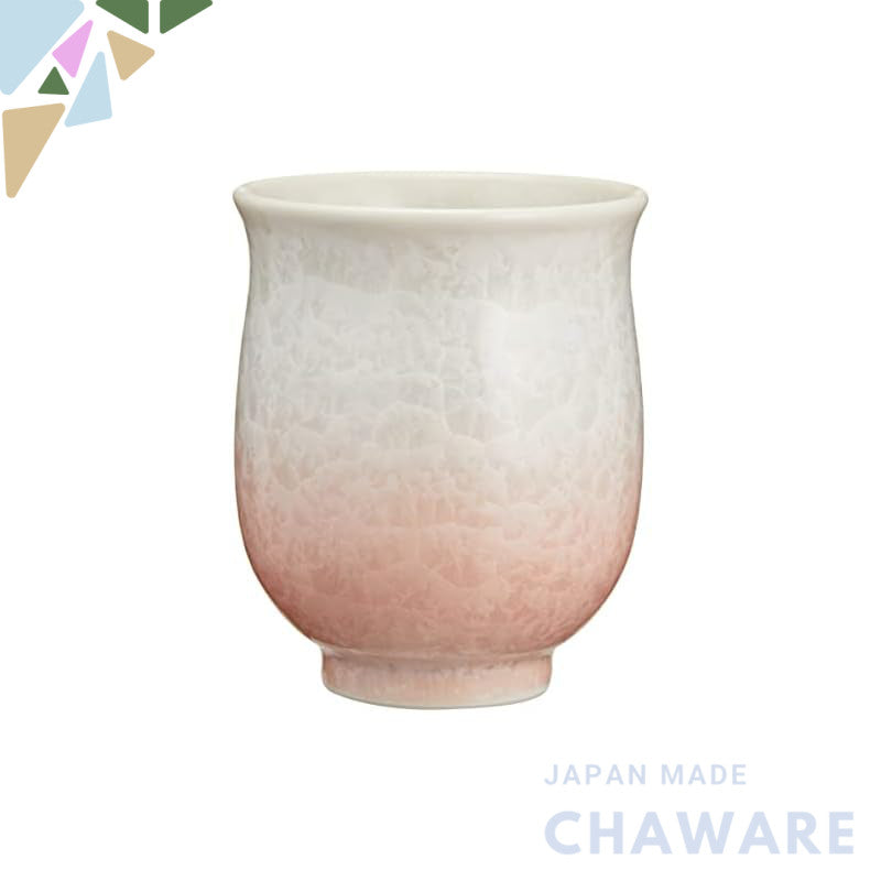 【made in japan】
Kyoto Ware Seiyu-yaki Awankama Tea Cup Small with Floral Crystal Design (White Base with Red) KTA162-02 