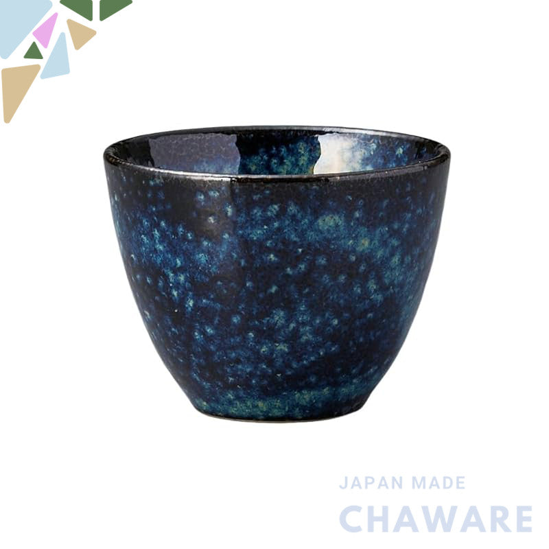 【made in japan】
Ale-net Japanese Tea Cup and Sencha Bowl, 150cc, 7.8×6cm, Blue Glazed, Dishwasher and Microwave Safe, Mi