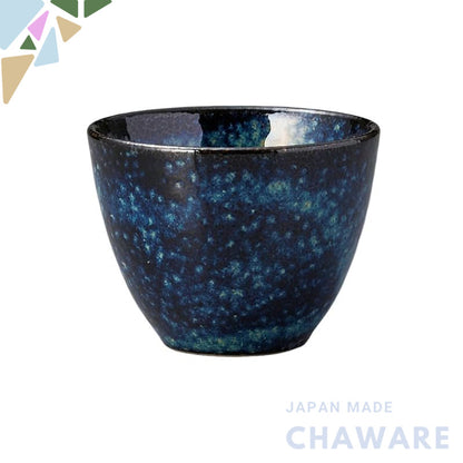 【made in japan】
Ale-net Japanese Tea Cup and Sencha Bowl, 150cc, 7.8×6cm, Blue Glazed, Dishwasher and Microwave Safe, Mi