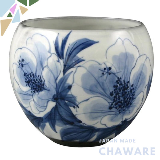 【made in japan】
Kyoto-style Kiyomizu Tea Cup - White 9cm Diameter, Ceramic An Kiln, Perfect for Tea, Embellished with Bl