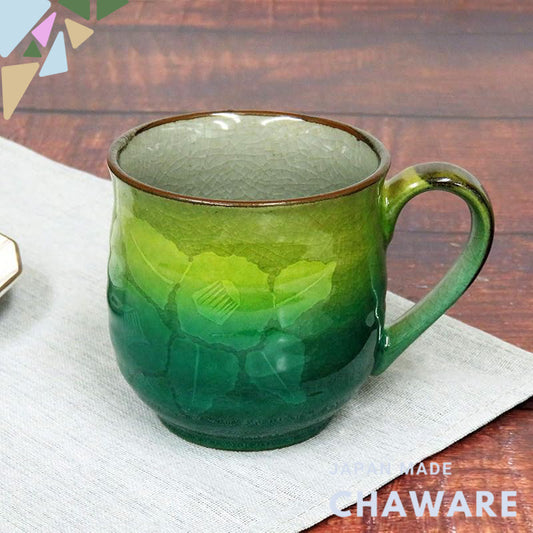 Kutani Porcelain Teacup - Ginzan Camellia Design, AK4-0881, Handcrafted Japanese Ceramic Mug, Elegant Tableware for Tea 