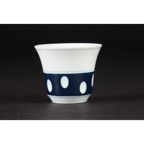 【made in japan】
Arita Ware Medium Roasted Green Tea Set with Polka Dot Pattern - Item No. 62499, Perfect for Tea Lovers and Elegant Table Settings