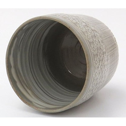 [made in Japan] Kyoto Pottery Seiho Kiln Large Yuzamashi Cup - Mishima Tobikanna Design A13-4L