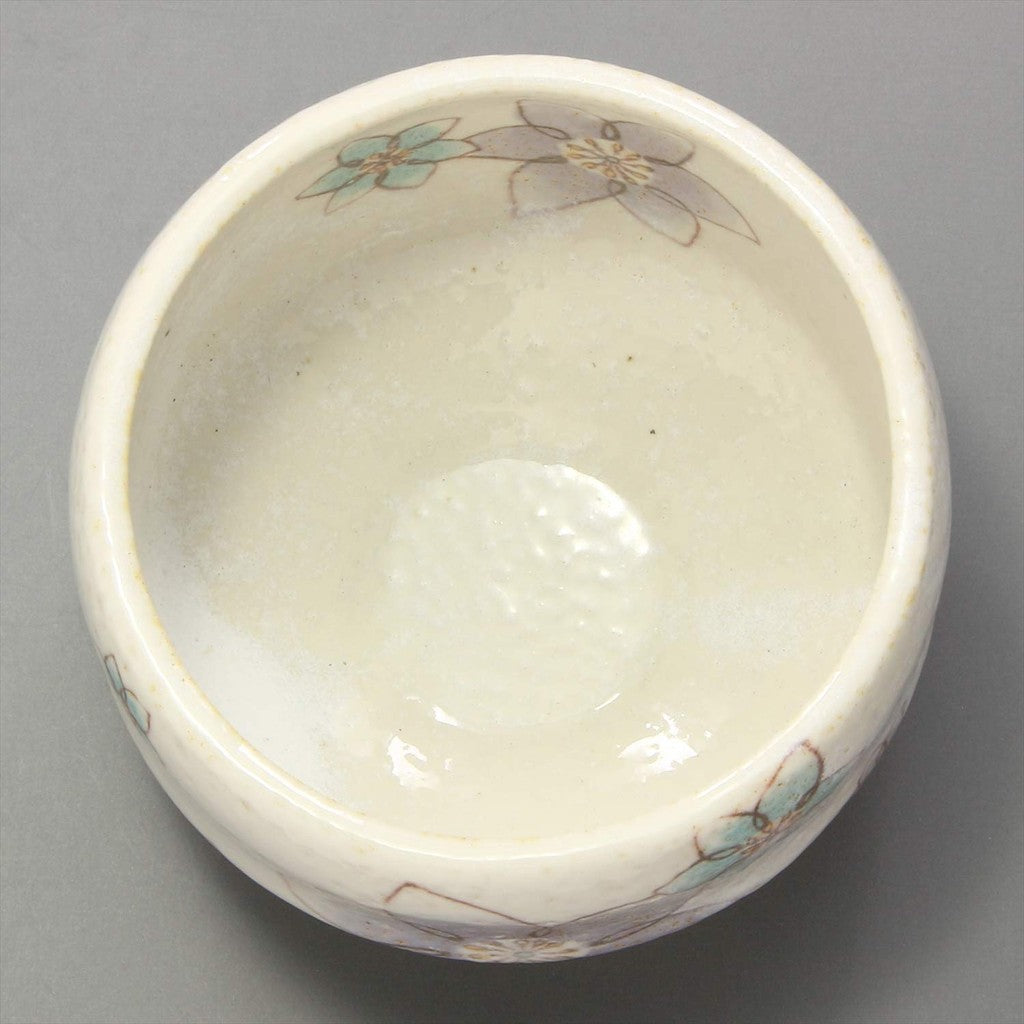 【made in japan】
"Mino Ware Relaxing Bowl Set with Tea Plate - Clematis Design, Made in Japan, Model 503-03, Perfect for Tea Time and Elegant Dining"