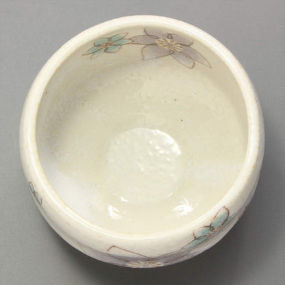【made in japan】
"Mino Ware Relaxing Bowl Set with Tea Plate - Clematis Design, Made in Japan, Model 503-03, Perfect for Tea Time and Elegant Dining"