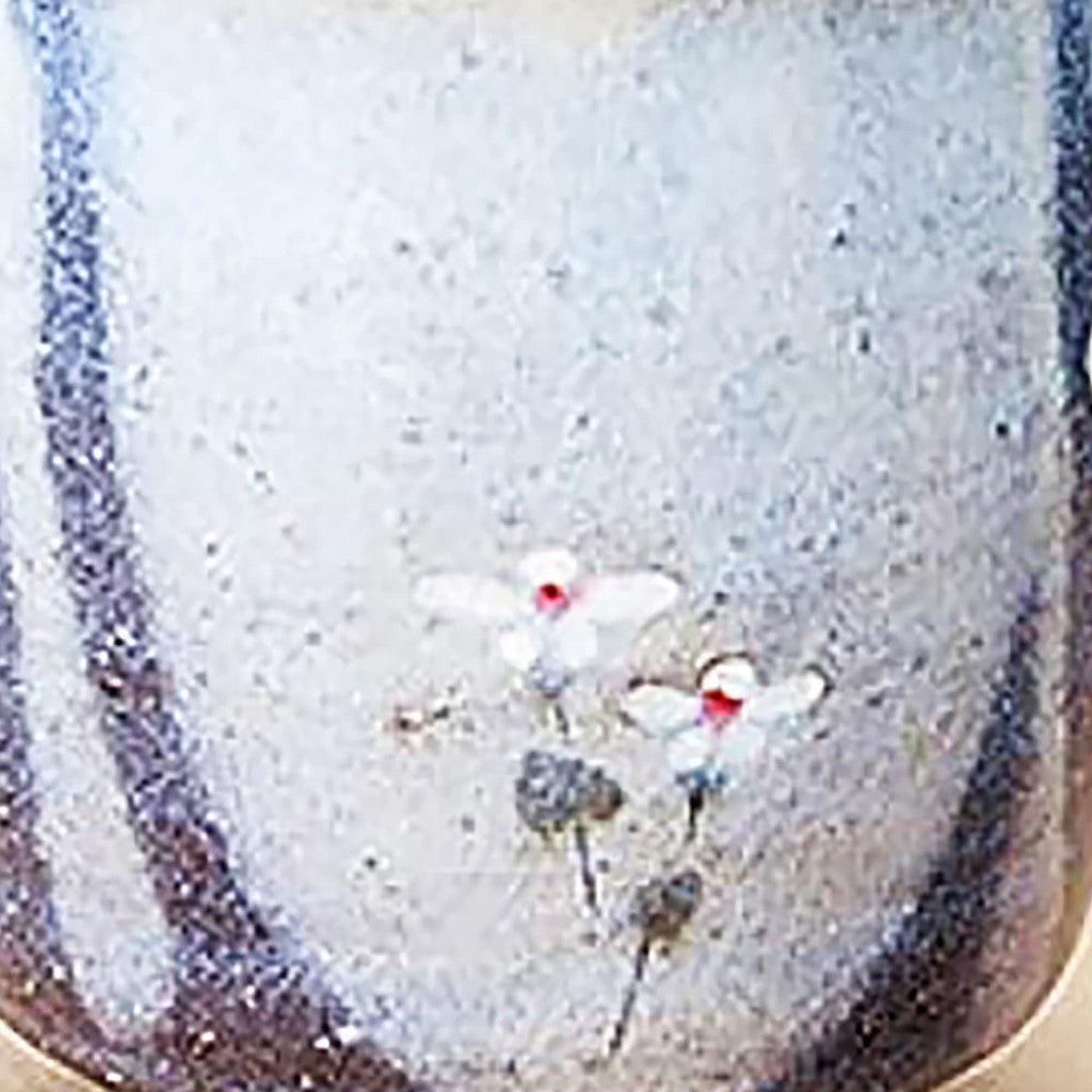[Made in Japan] Japanese Ceramic Tea Cup (Large) with Matsuo Basho's Ume-Hashi Grass Design - Product Code: S38321380