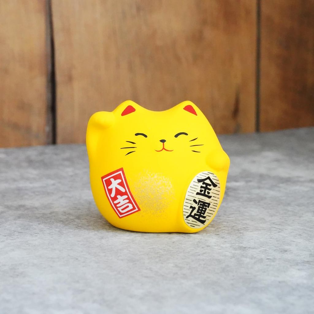 COTONOHA Banko-yaki 2.2-Inch Maneki Neko Lucky Cat Figurine – Made in Japan