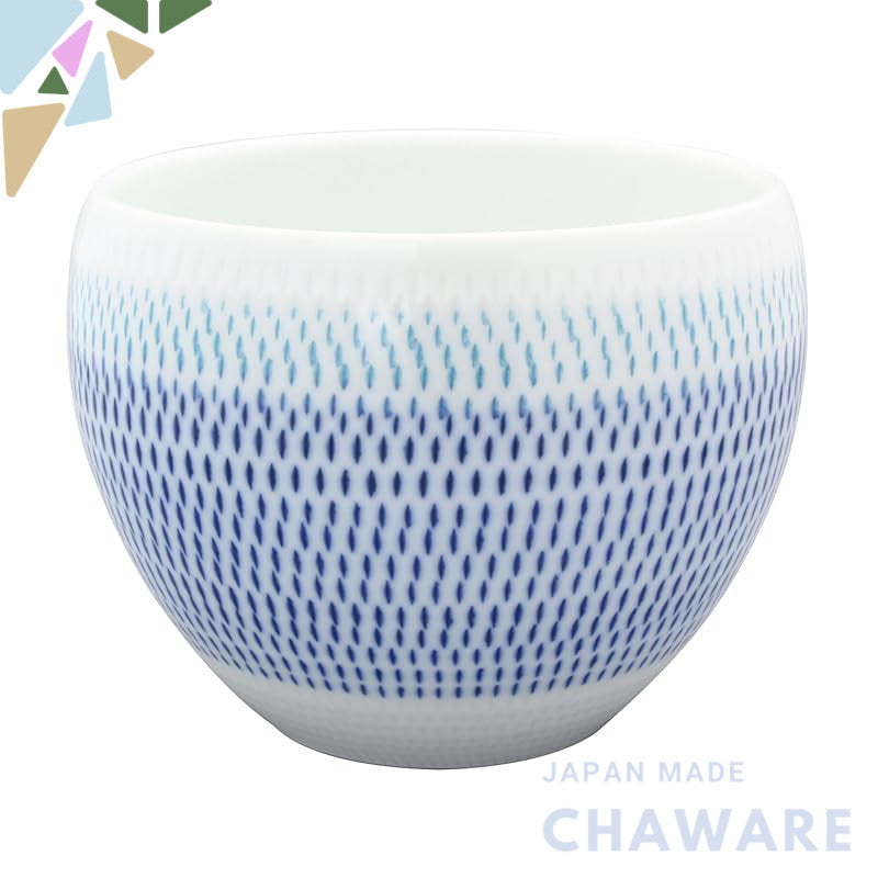 【made in japan】
Hasami Ware Isshin Kiln Colorful Kanna Round Cup Blue 22-028 - Elegant Japanese pottery perfect for tea 