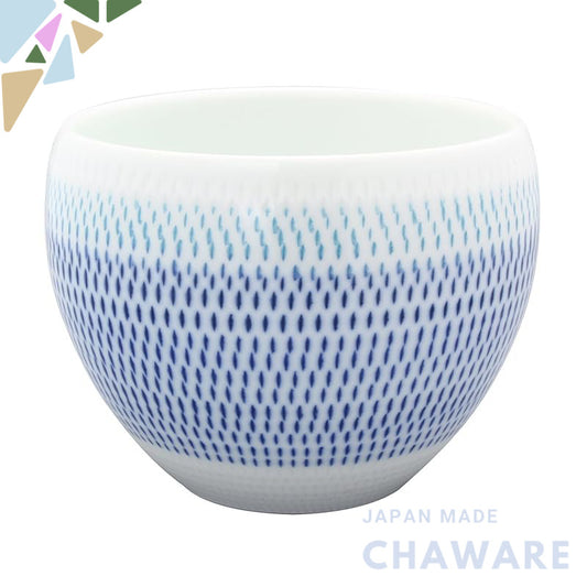 【made in japan】
Hasami Ware Isshin Kiln Colorful Kanna Round Cup Blue 22-028 - Elegant Japanese pottery perfect for tea 
