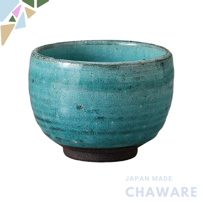 Ale-net 10×7cm Blue Ramen Bowl, 320cc Japanese Matcha Bowl, Mino Ware, Cafe Serving Bowl, Authentic Japanese Porcelain. Perfect for tea and dessert! - Made in Japan