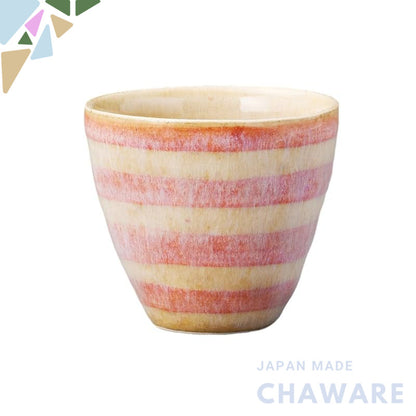 【made in japan】
Ale-net Pink Tea Cup and Sencha Bowl, 8.4x7.5cm 200cc, Relaxed Gradual Design, Microwave Safe, Made in J
