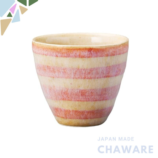 【made in japan】
Ale-net Pink Tea Cup and Sencha Bowl, 8.4x7.5cm 200cc, Relaxed Gradual Design, Microwave Safe, Made in J