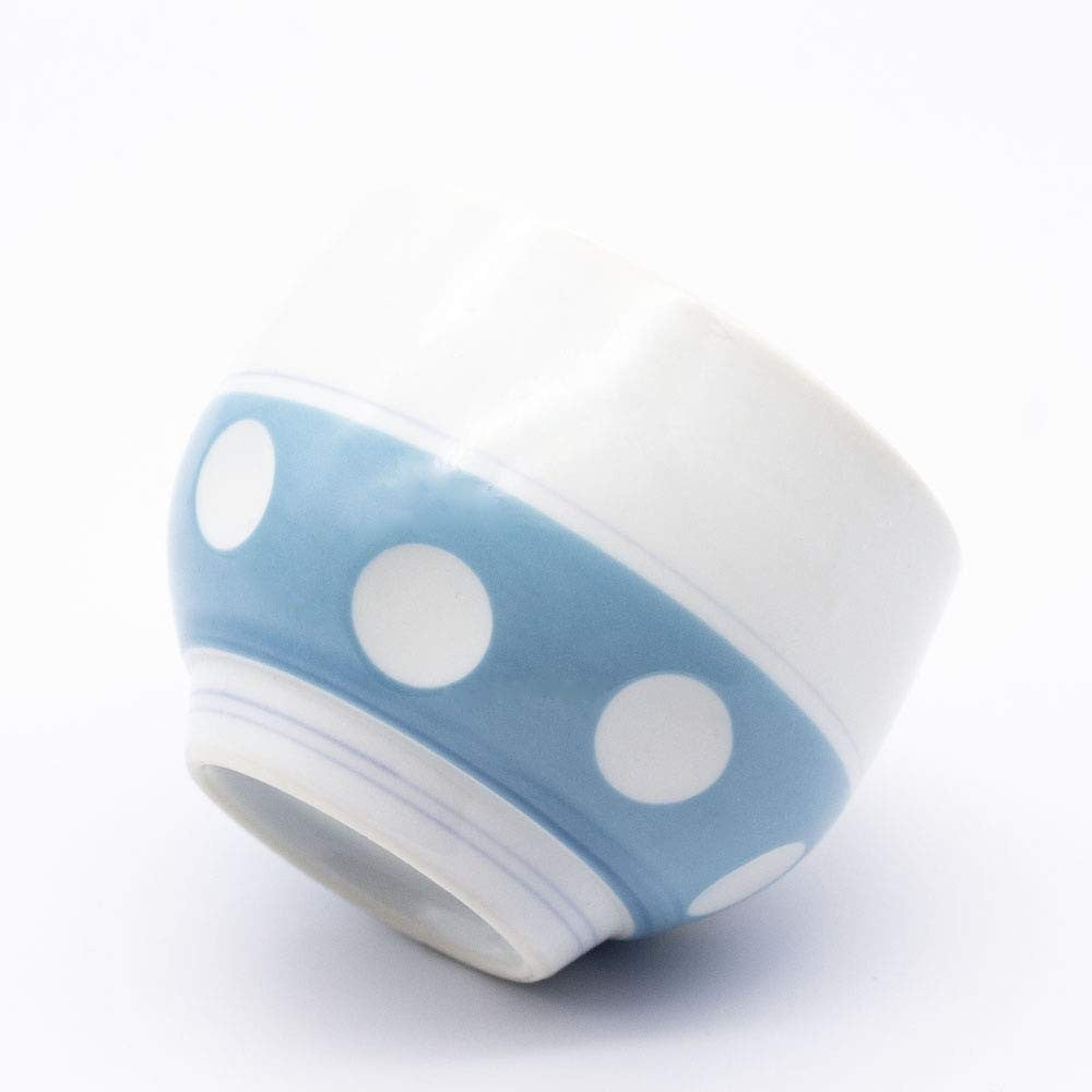 【made in japan】
Yoshida Pottery Fuku Sen Kiln Gyokusen Tea Cup in Blue Dot Design, 8x6cm, 140ml Capacity, Microwave and Dishwasher Safe, Made in Japan, Perfect for Tea Lovers.