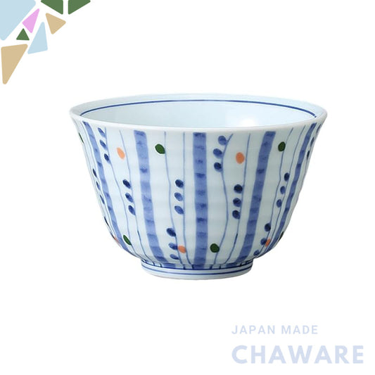 【made in japan】
Ale-net Japanese Teacup, Sencha Bowl, 9.1×5.8cm, 190cc, Colorful Tokusa Design, Dishwasher & Microwave S
