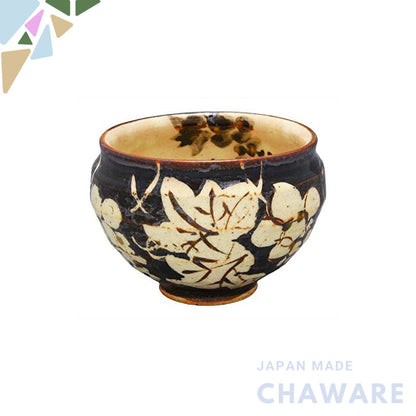 【made in japan】
Mino Ware Takumi Komiko Generous Bowl with Mouse Shino Grape Design - Perfect for Serving and Dining, Id