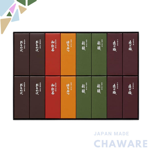 Toraya Mini Yokan Set of 16 - Traditional Japanese Sweet Treats Made with Red Bean Paste in Bite-Sized Portions. Perfect