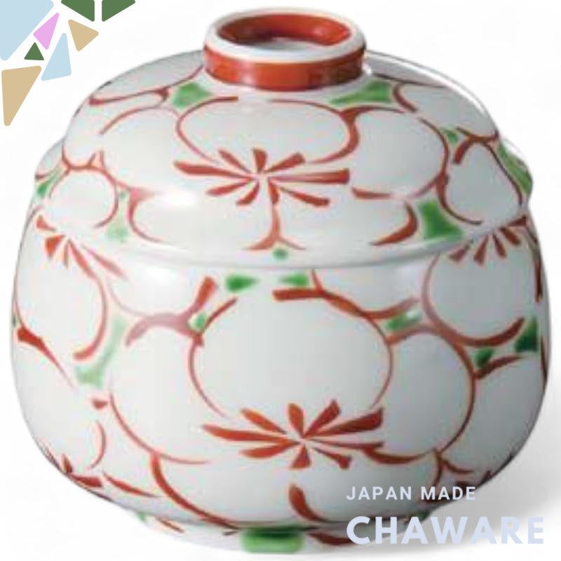 【made in japan】
Takumi Bifuu Arita-Yaki Chawanmushi Dish Tenpyou Steaming Bowl with Hanakae Design - Made in Japan. Perf