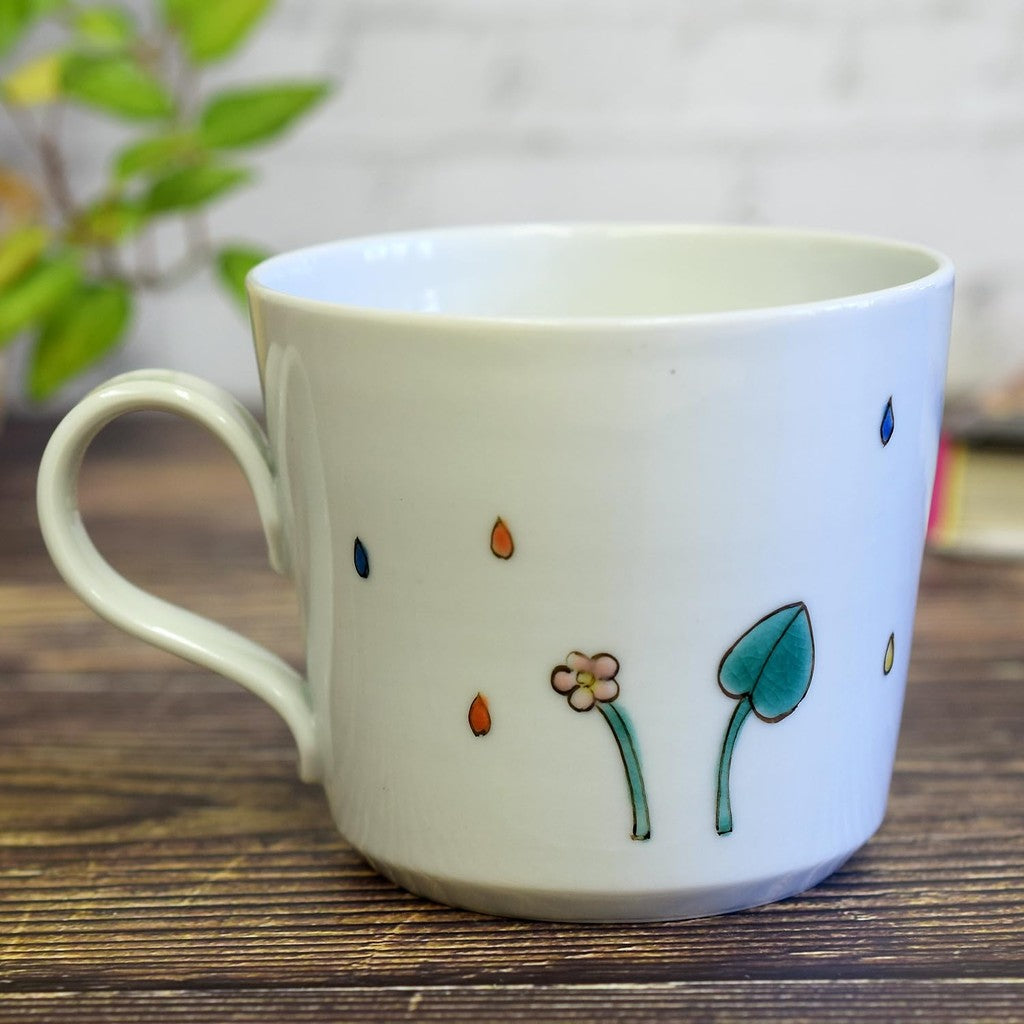 Stylish Kutani Ware Frog Mug - High-Quality Japanese Porcelain Tea Cup, Elegant Tableware, Perfect for Unique Gift or Home Decoration.chaware