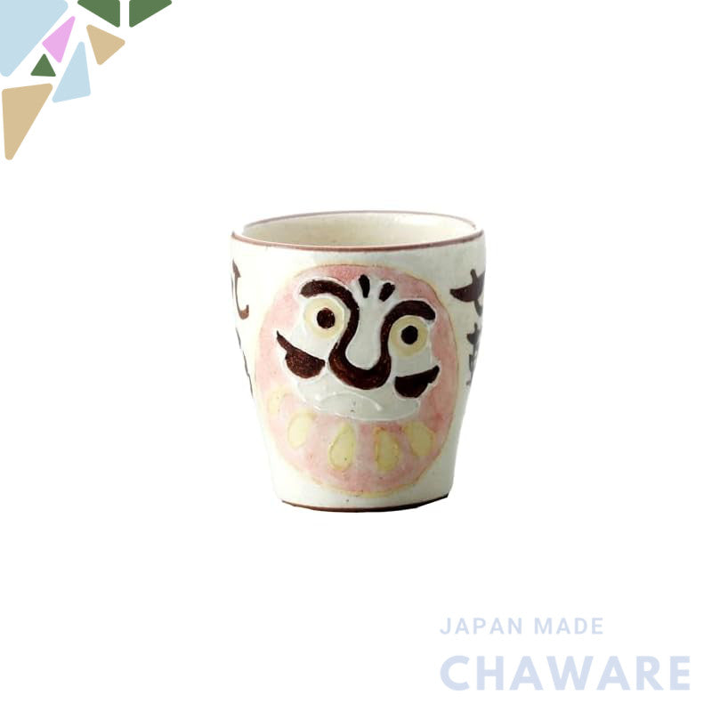 【made in japan】
Craftsman House Mino Ware Japanese Teacup, Daruma Lucky Charm Design, Made in Japan, Perfect for Tea Lov