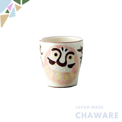 【made in japan】
Craftsman House Mino Ware Japanese Teacup, Daruma Lucky Charm Design, Made in Japan, Perfect for Tea Lov