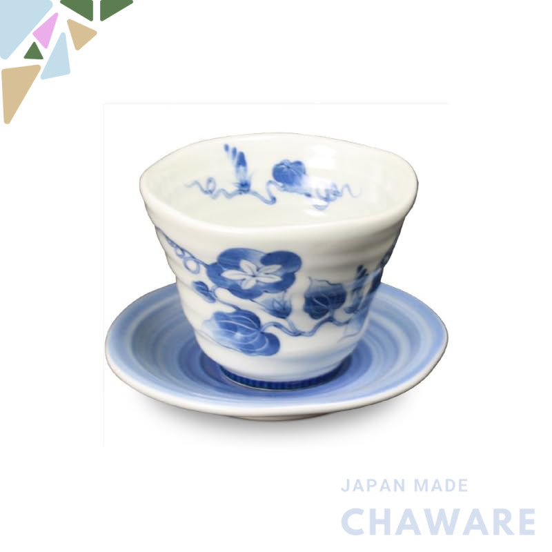 【made in japan】
Arita Ware Asagao Tea Cup and Saucer Set - Elegant Japanese Ceramic Tableware, Ideal for Tea Time and Gi