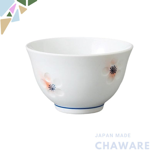 【made in japan】
Ale-net Japanese Tea Cup, 150cc, 8.7×5.8cm, Embossed Flower Design, Microwave & Dishwasher Safe, Mino Wa