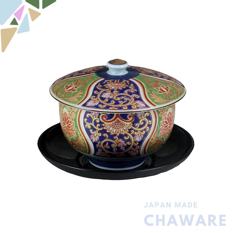 【made in japan】
Luxurious Arita Ware PC Tea Tray with Kiyomizu-Style Design - Edo Period Ikari Romanticism, Exquisite Go