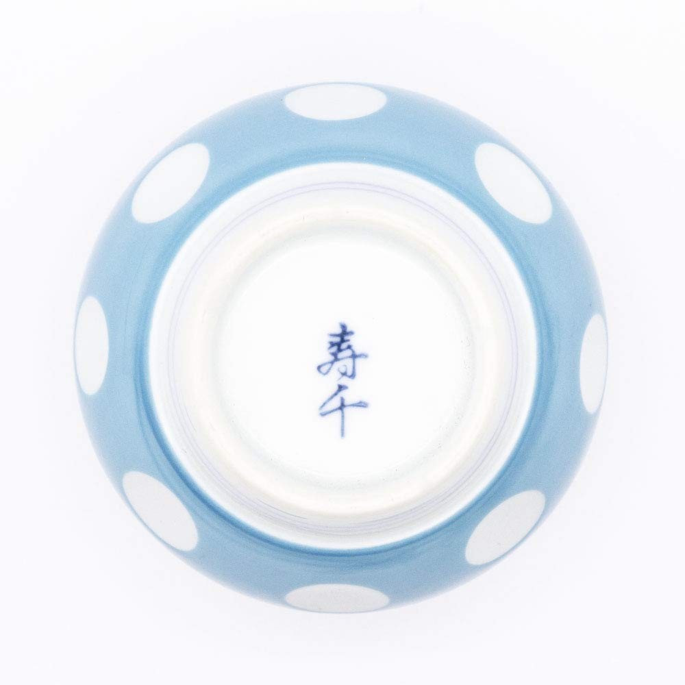【made in japan】
Yoshida Pottery Fuku Sen Kiln Gyokusen Tea Cup in Blue Dot Design, 8x6cm, 140ml Capacity, Microwave and Dishwasher Safe, Made in Japan, Perfect for Tea Lovers.