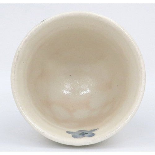 【made in Japan】Arita Porcelain Higashihara Kiln Powdered White Cherry Blossom Large Cup in Blue - Item No. 306136, Perfect for Tea or Coffee Use, Elegant Japanese Tableware.
