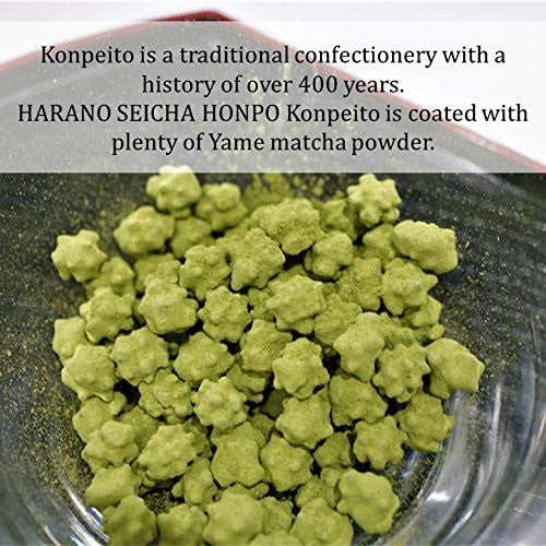 Ohara Seicha Honpo Adult Konpeito Matcha 30g - Cute Japanese Sugar Candy from Okuyame, Perfectly Sweetened Delight