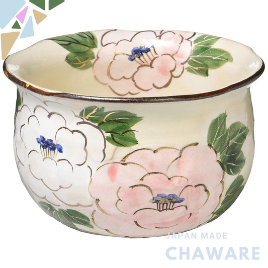 【made in japan】
Kyo-Yaki Kiyomizu-Yaki Tea Cup Cream 10cm Diameter Shunzan Kiln (Gift Boxed) Hanakikou Peony Design QSY5