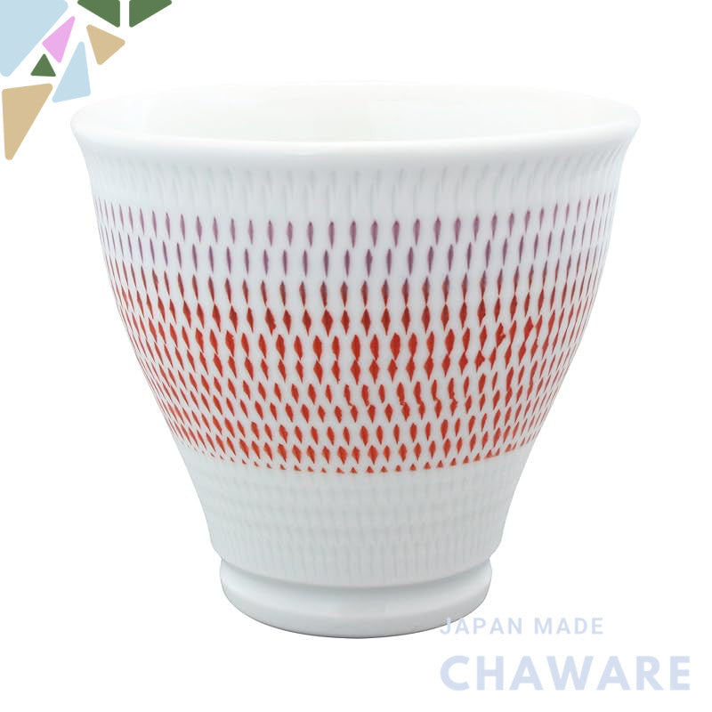 【made in japan】
Hasami Ware Kazuma Kiln Colorful Kanna Tea Cup Red 02-207 - Traditional Japanese craftsmanship for enjoy