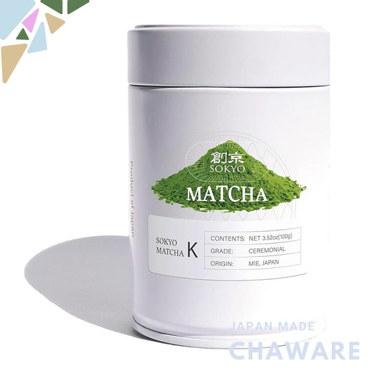 Sōkyō Ceremonial Matcha Powder - Premium Quality Green Tea for Japanese Tea Ceremony & Lattes (100g / 3.52oz, Mie Ceremo