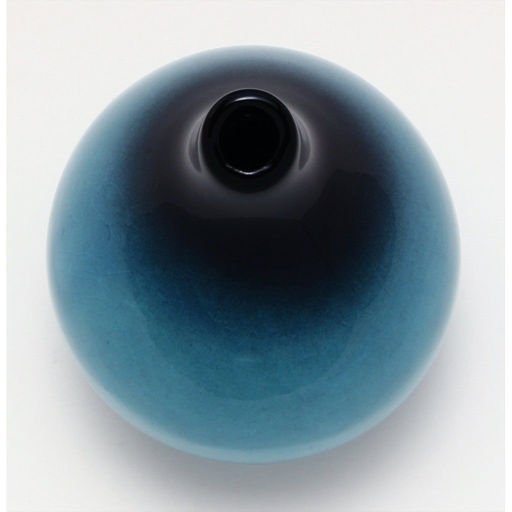 【made in japan】
Minoyaki Higashiyama Kiln "Turquoise Blue" Flower Vase - Elegant Ceramic One-Flower Holder, Approx. 12cm Tall, Made in Japan, Perfect for Floral Arrangements, Product Code: 551-0060