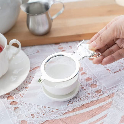 【made in japan】
Silver Tea Time Tea Strainer Set - Perfect for Brewing and Enjoying Your Favorite Teas, Model 018237