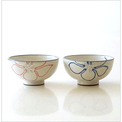 Kanon Japanese Seto Ware Ceramic Floral Rice Bowl – Cute Stylish Made in Japan