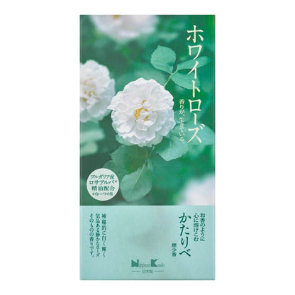 Nippon Kodo Kataribe White Rose Incense Sticks – Low Smoke, Approx. 100g