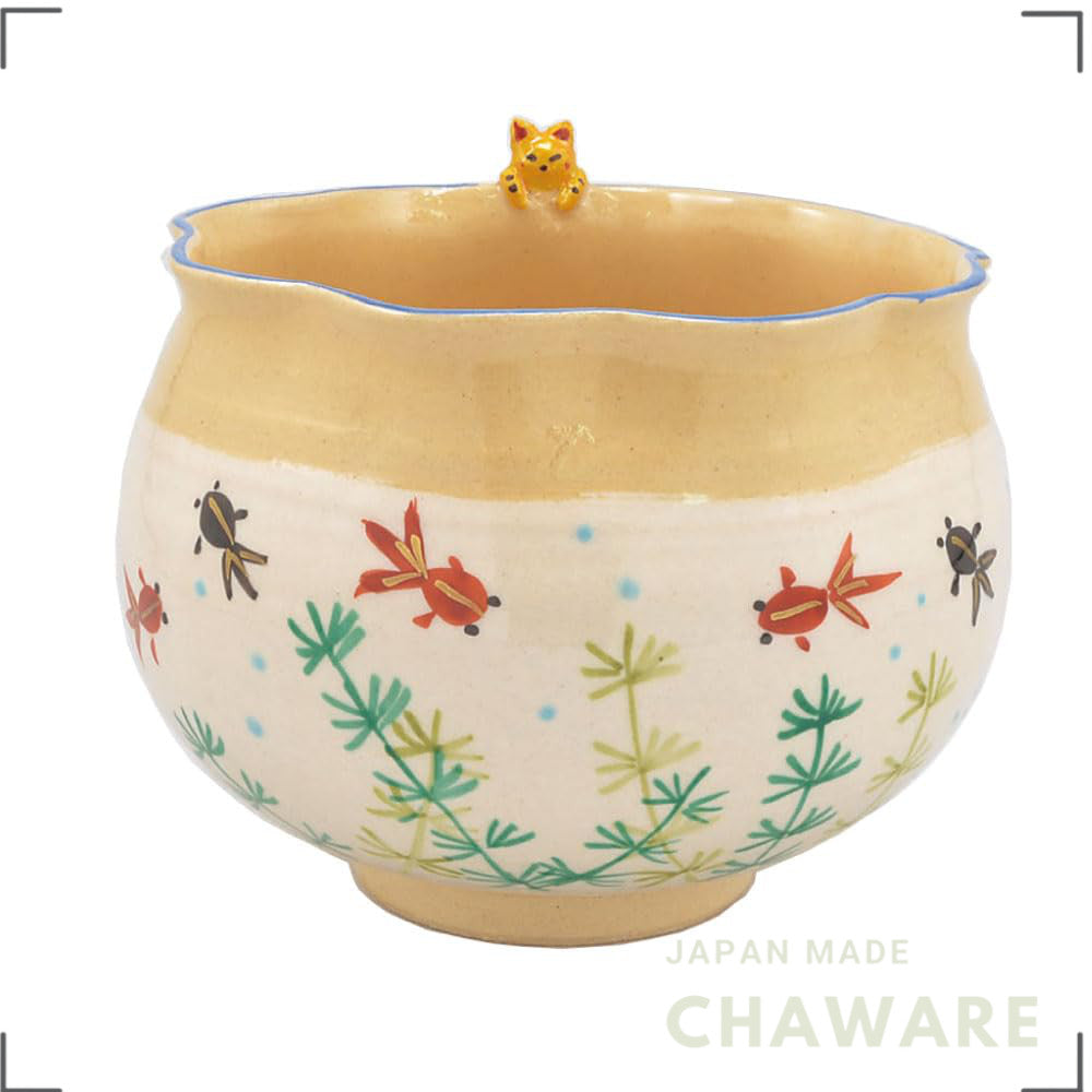 made in japan,
Japanese Traditional Matcha Bowl - Kyoyaki Ceramics with Unique Designs
