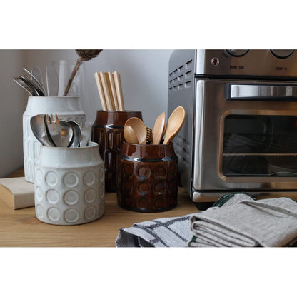 Angle Mold Ceramic Cutlery Stand (Seto‑yaki, Made in Japan)