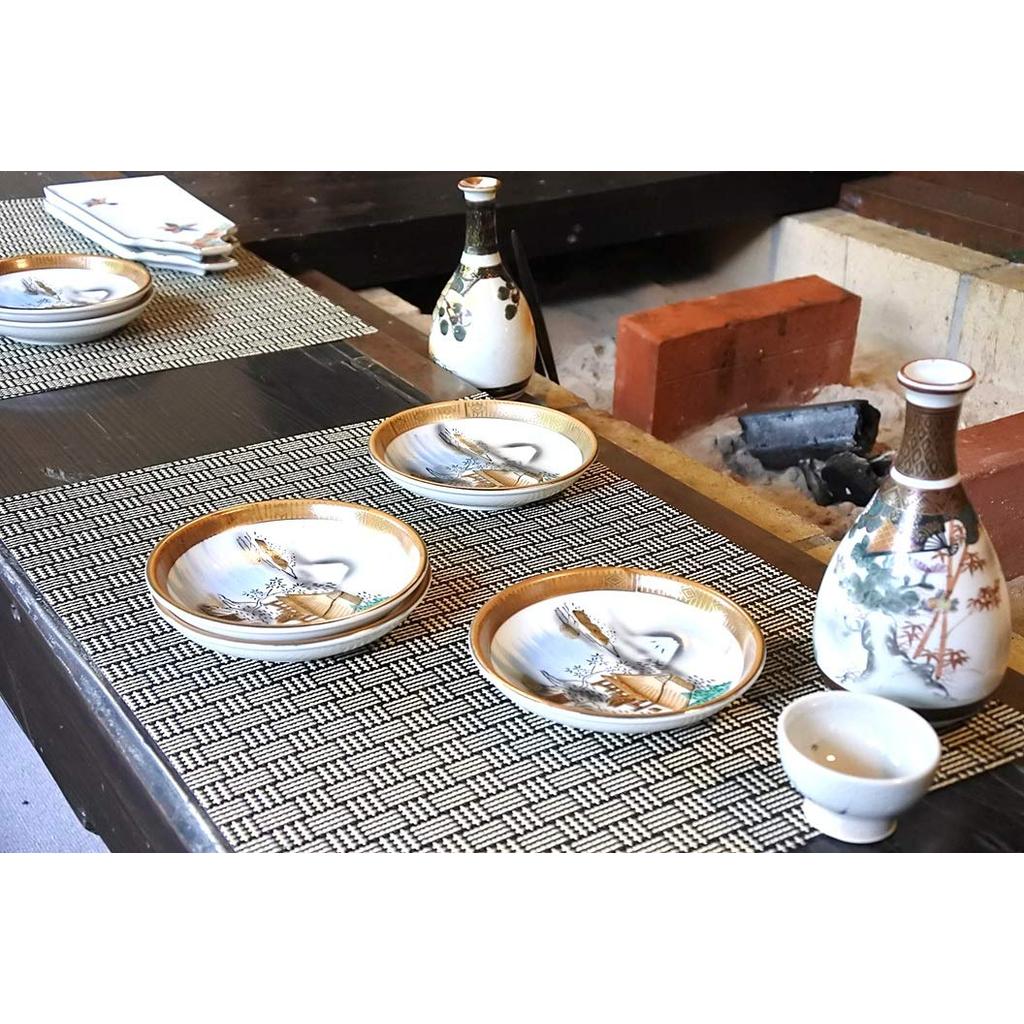 Tosa Odo-yaki Beku Cup (Hole) - Perforated Sake Guinomi, Harimaya Printed Traditional Ceramic