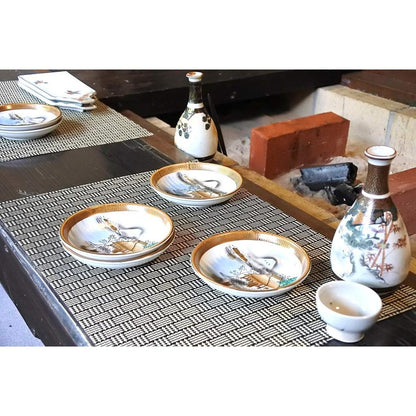 Tosa Odo-yaki Beku Cup (Hole) - Perforated Sake Guinomi, Harimaya Printed Traditional Ceramic