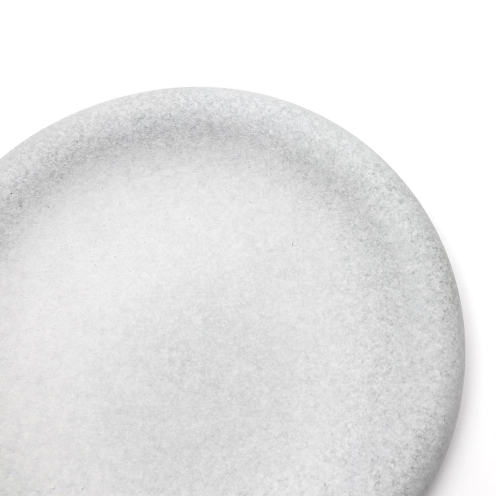 Mino Ware Crater Large Dinner & Pasta Plate, 26cm Gray – Made in Japan