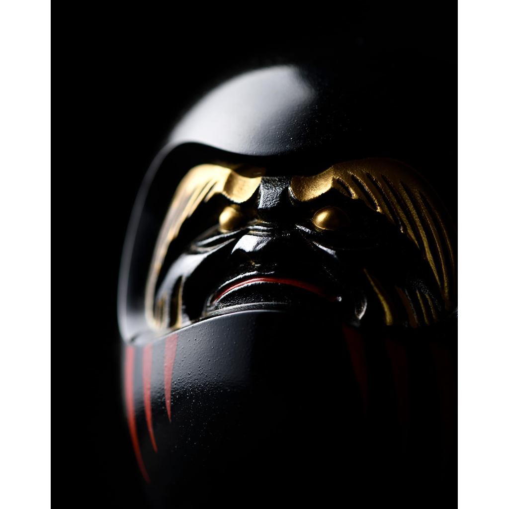 Gingado Black Daruma Lucky Ornament Takaoka Copperware Zen Master Engaku Daishi Made in Japan