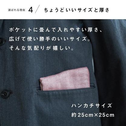Top Factory Imabari Iroha Towel Handkerchief Set, 25x25cm Cotton Gauze, Purple, Unisex Gift